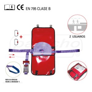 Patacho Linha de vida horizontal 20M Kit 2