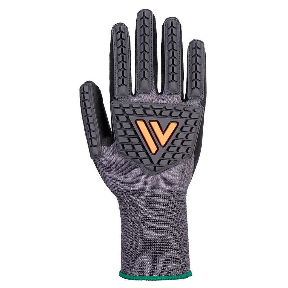 PORTWEST Luva de impacto de nitrilo Grip 15 Preto