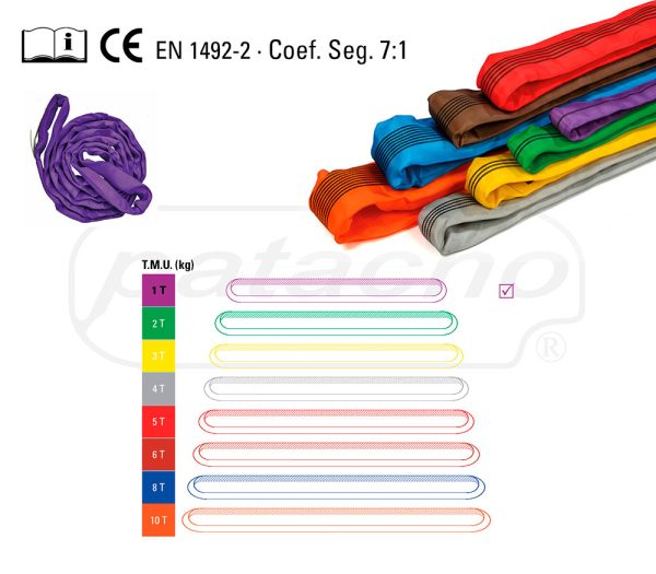 Patacho Cinta Elevação Tubular 1 Tonelada