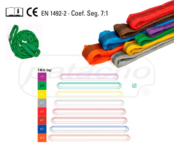 Patacho Cinta Elevação Tubular 2 Toneladas